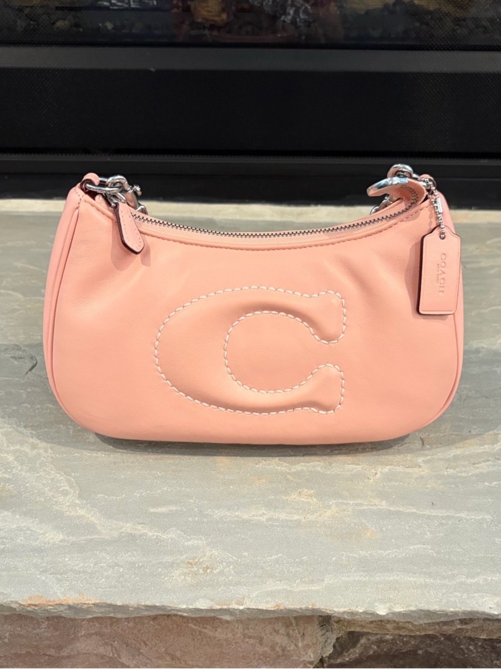 Coach Teri NWOT Nappa Leather Quilted Chain Handle Shoulder Bag - Picture 9 of 10